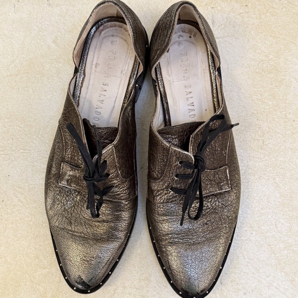 Freda Salvador d’Orsay Bronze Oxfords • 7